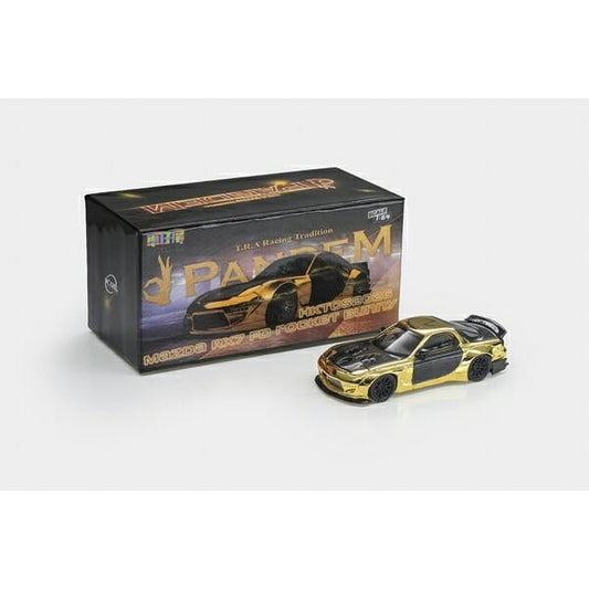 MODELMODEL 1:64 Mazda RX-7 FD Rocket Bunny Gold Plated HK Toycar Salon 2026