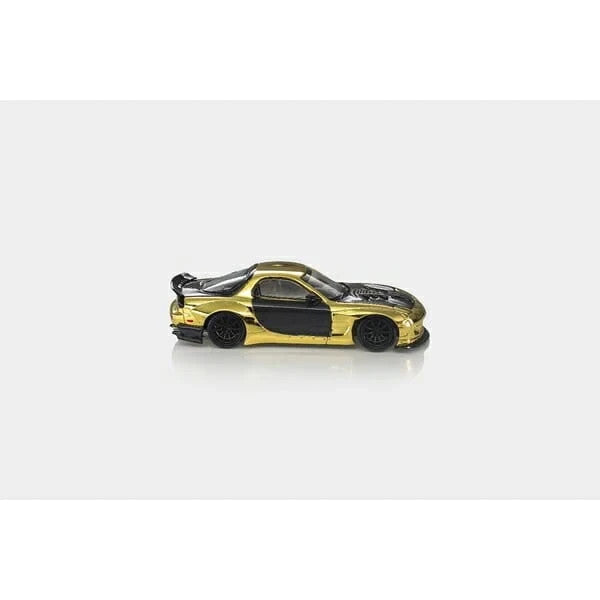 MODELMODEL 1:64 Mazda RX-7 FD Rocket Bunny Gold Plated HK Toycar Salon 2026