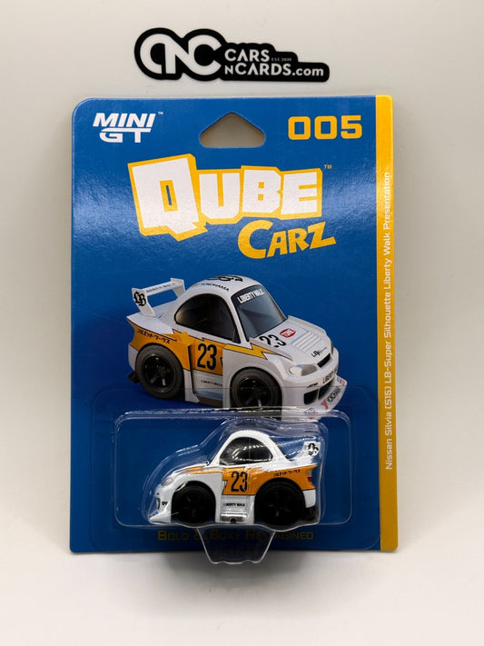 Mini GT Qube Carz 004 Nissan Silvia (S15) LB-Super Silhouette Liberty Walk