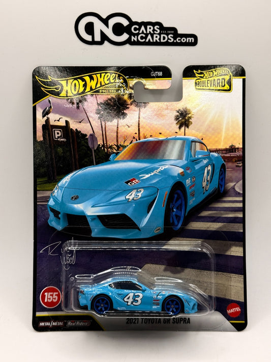 2026 Hot Wheels Premium Boulevard #155 2021 Toyota GR Supra Blue