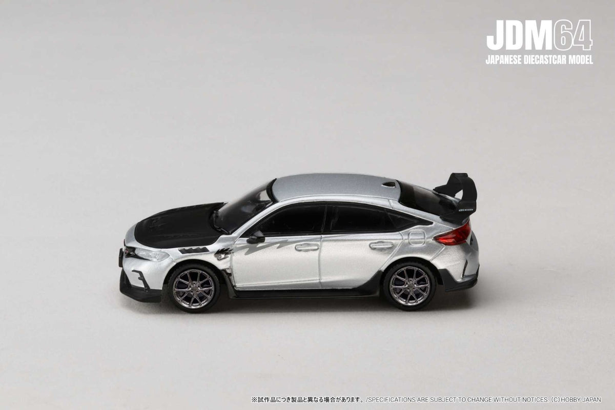 HOBBY JAPAN JDM64 1:64 Civic Type R (FL5) Mugen Group.B MATTE SILVER HJDM005B-33