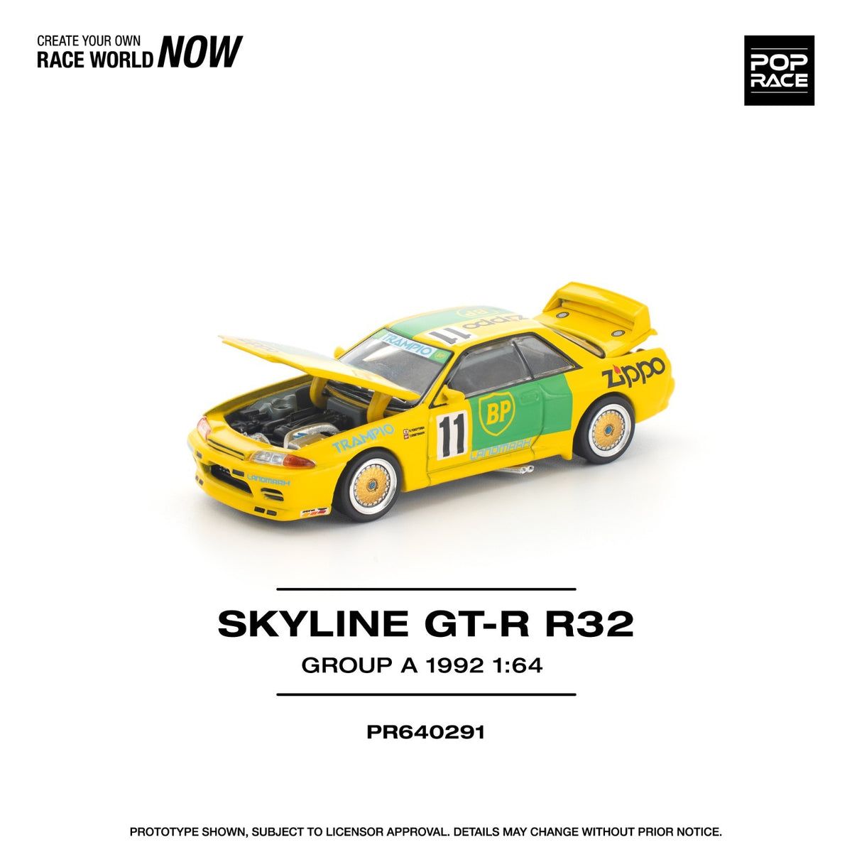 POPRACE 1:64 GT-R R32 GROUP A 1992 PR640291