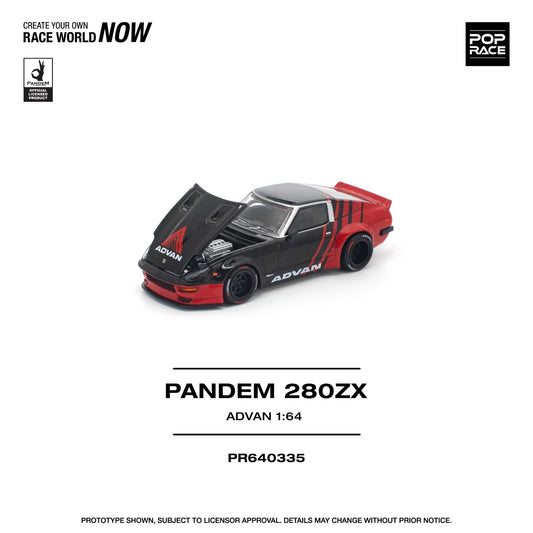 POPRACE 1:64 PANDEM 280ZX ADVAN PR640335