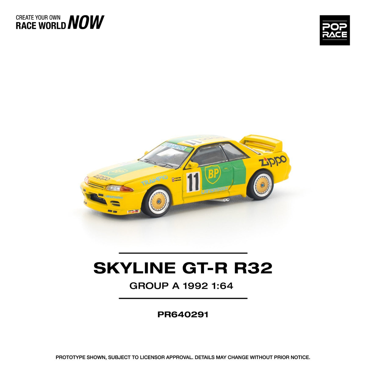 POPRACE 1:64 GT-R R32 GROUP A 1992 PR640291