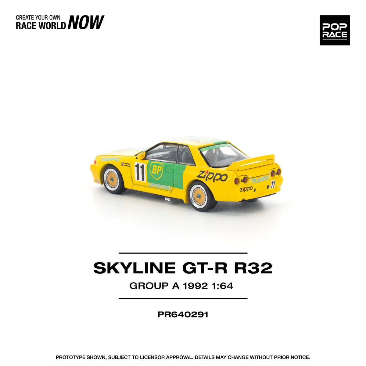 POPRACE 1:64 GT-R R32 GROUP A 1992 PR640291