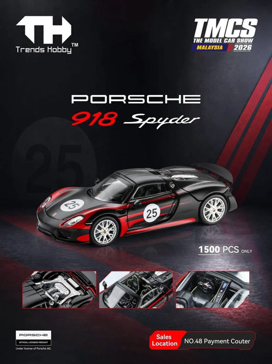 Trends Hobby 1:64 Porsche 918 Spyder #25 241086(D) TMCS Malaysia 2026
