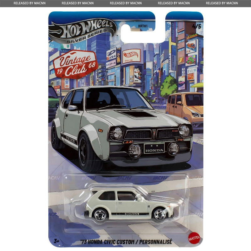 (PRE-ORDER) 2026 Hot Wheels Silver Series Vintage Club Racing MIX 3 Factory Sealed Case of 10 Cars HRT81-956K