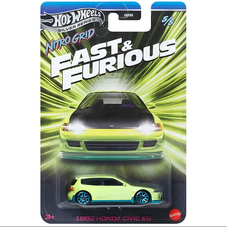 (PRE-ORDER) 2027 Hot Wheels Silver Series Fast & Furious Themed Mix #1 "Nitro Grid" Full Set of 5 Case