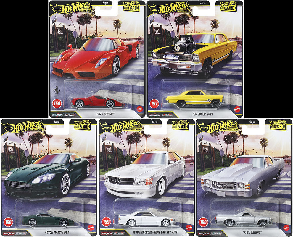 (PRE-ORDER) 2026 Hot Wheels 1:64 Premium Boulevard Mix 4 Full Set of 5 Cars