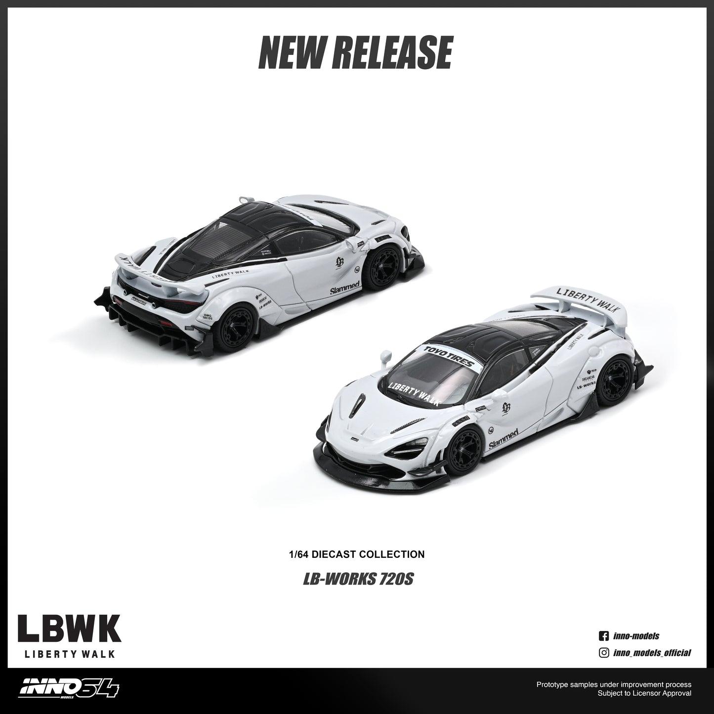 (PRE-ORDER) INNO64 1:64 LIBERTY WALK 720S IN64-LBWK720S-01