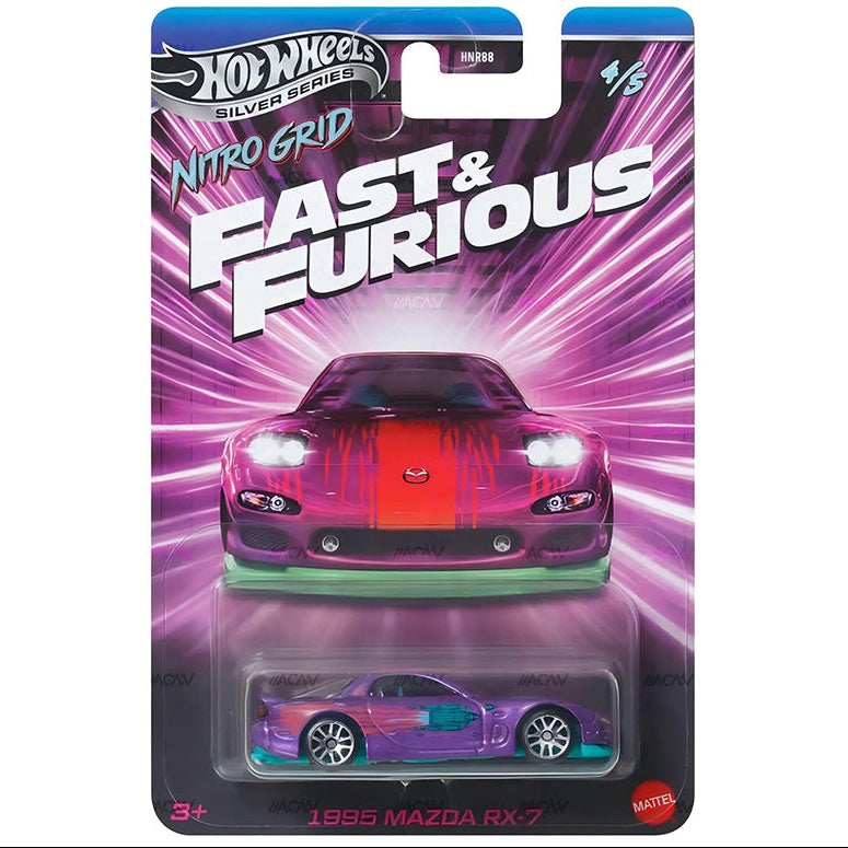 (PRE-ORDER) 2027 Hot Wheels Silver Series Fast & Furious Themed Mix #1 "Nitro Grid" Full Set of 5 Case