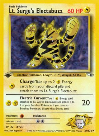 Lt. Surge's Electabuzz (27) 27/132 - Gym Heroes Unlimited
