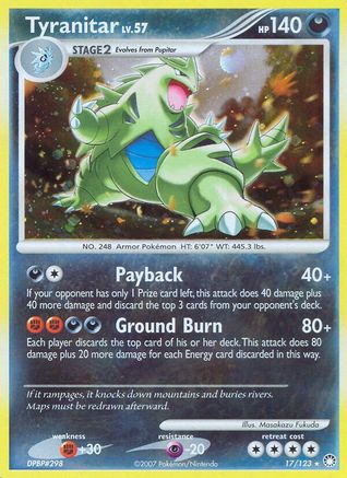 Tyranitar/123 - Mysterious Treasures Holofoil