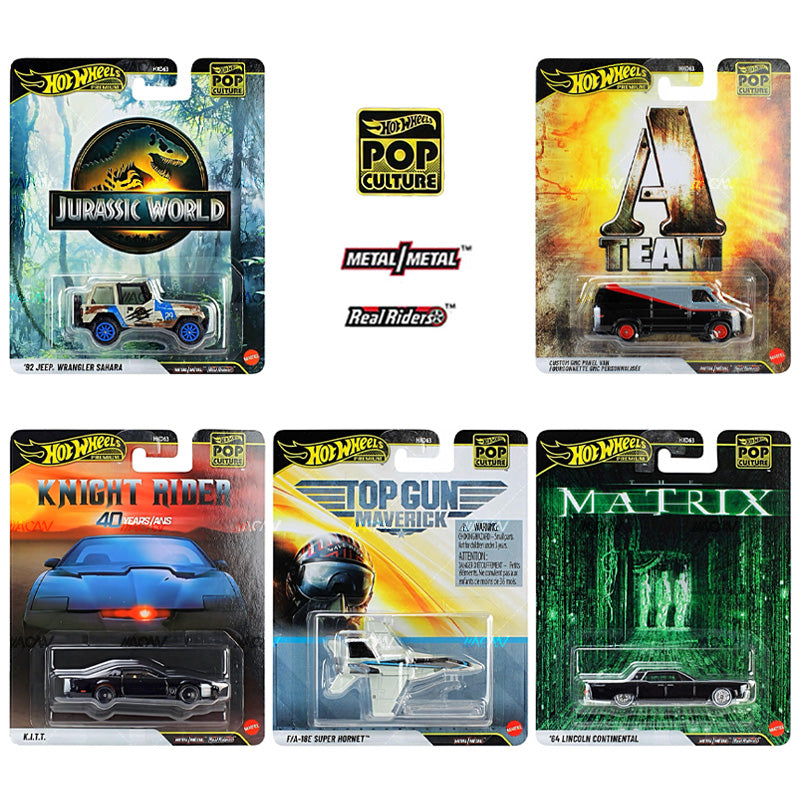 (PRE-ORDER) 2027 Hot Wheels 1:64 Pop Culture "B Case" Assortment Set of 5 Cars