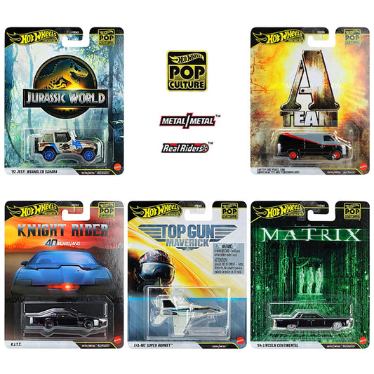 (PRE-ORDER) 2027 Hot Wheels 1:64 Pop Culture "B Case" Assortment Set of 5 Cars