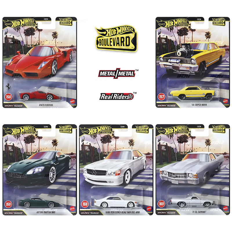 (PRE-ORDER) 2026 Hot Wheels 1:64 Premium Boulevard Mix 4 Full Set of 5 Cars