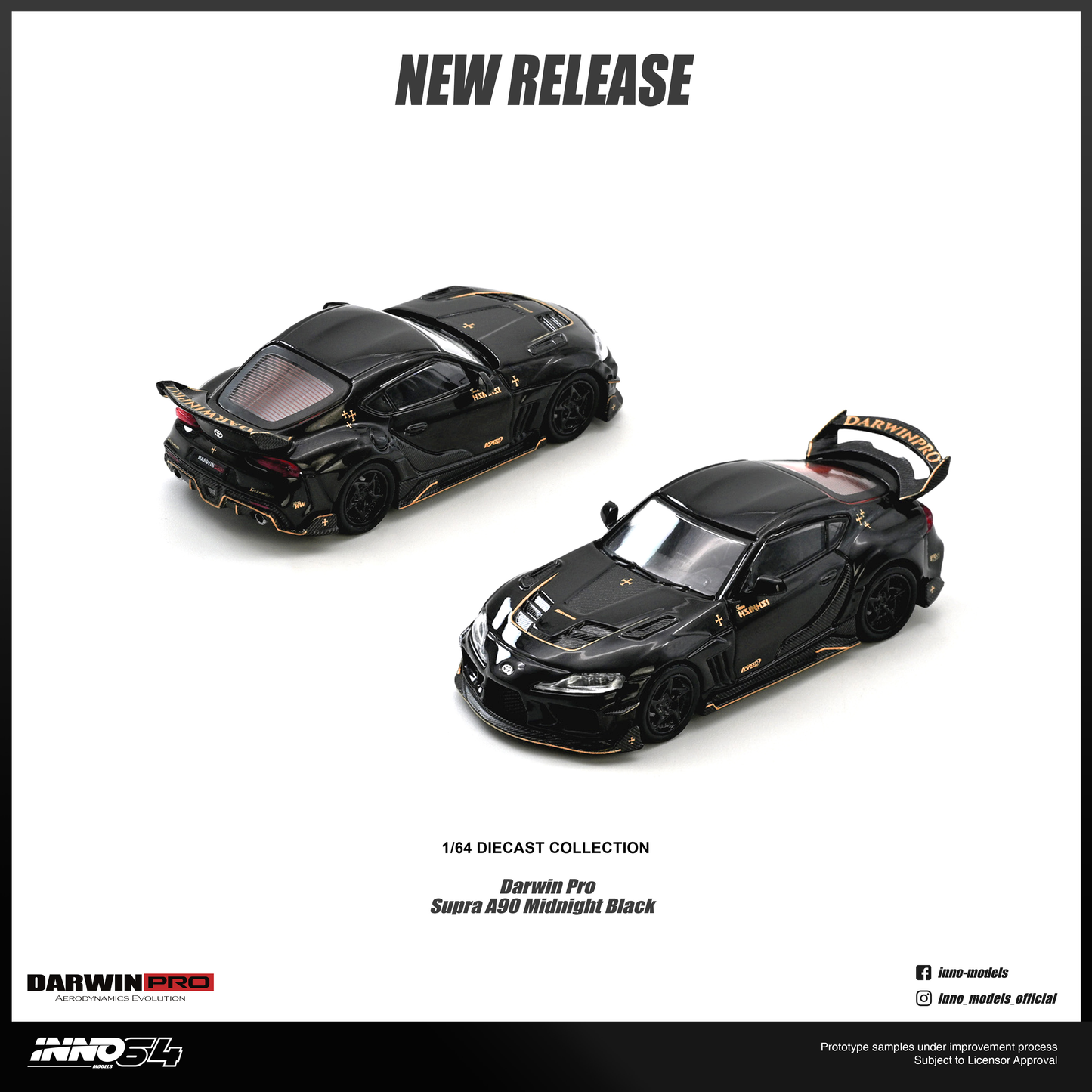 (PRE-ORDER) INNO64 1:64 DARWIN PRO Supra A90 Gloss Black