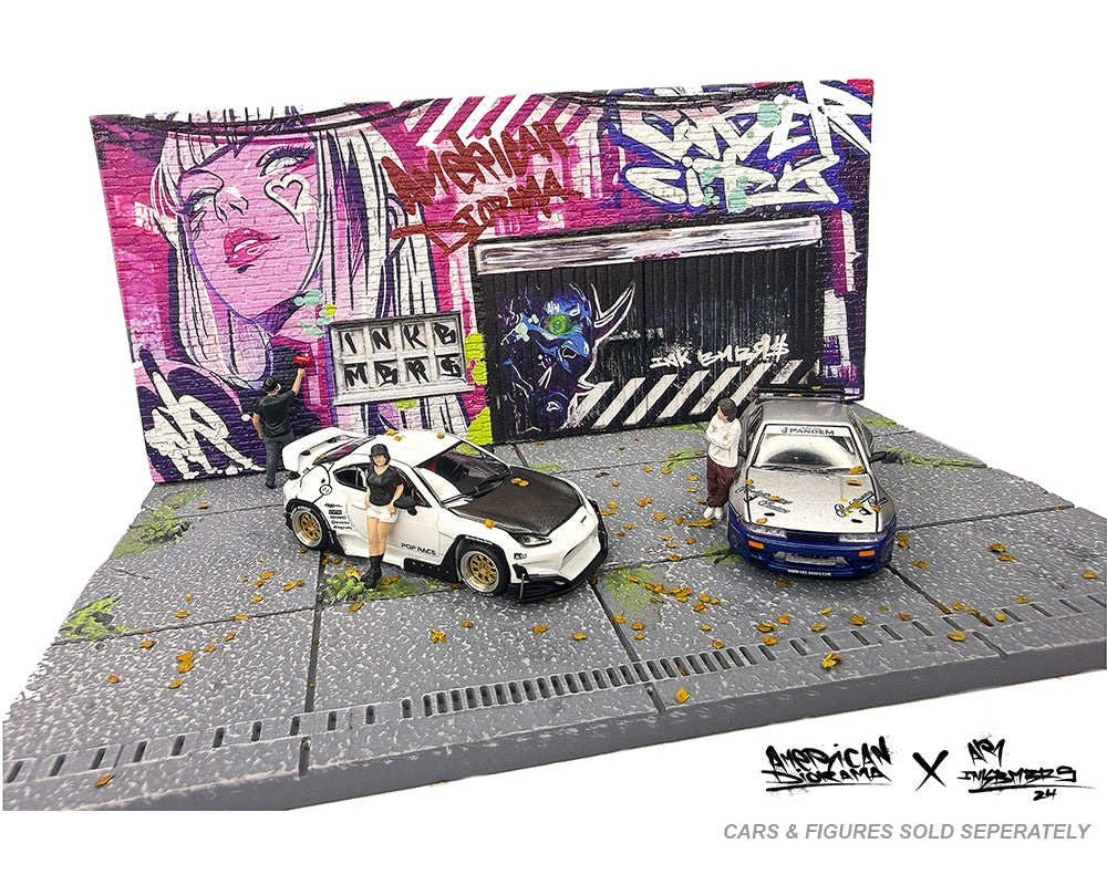 (PRE-ORDER) American Diorama 1:64 MiJo Exclusives LA Street Art Diorama Cyber Punk A – Limited Edition