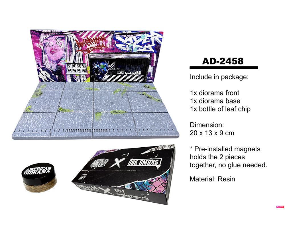 (PRE-ORDER) American Diorama 1:64 MiJo Exclusives LA Street Art Diorama Cyber Punk A – Limited Edition