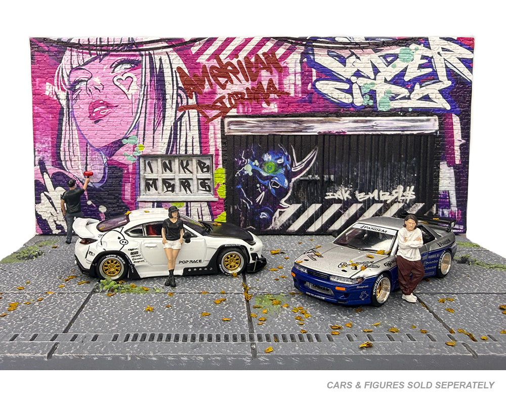 (PRE-ORDER) American Diorama 1:64 MiJo Exclusives LA Street Art Diorama Cyber Punk A – Limited Edition