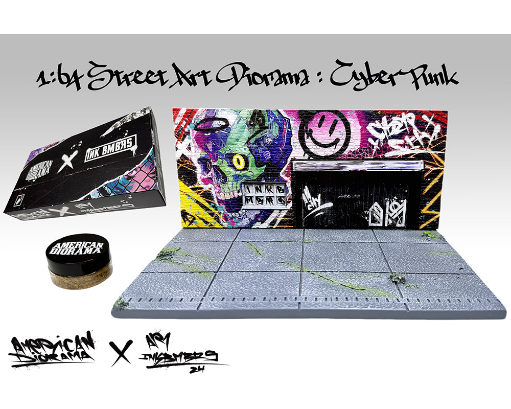 (PRE-ORDER) American Diorama 1:64 MiJo Exclusives LA Street Art Diorama Cyber Punk B – Limited Edition