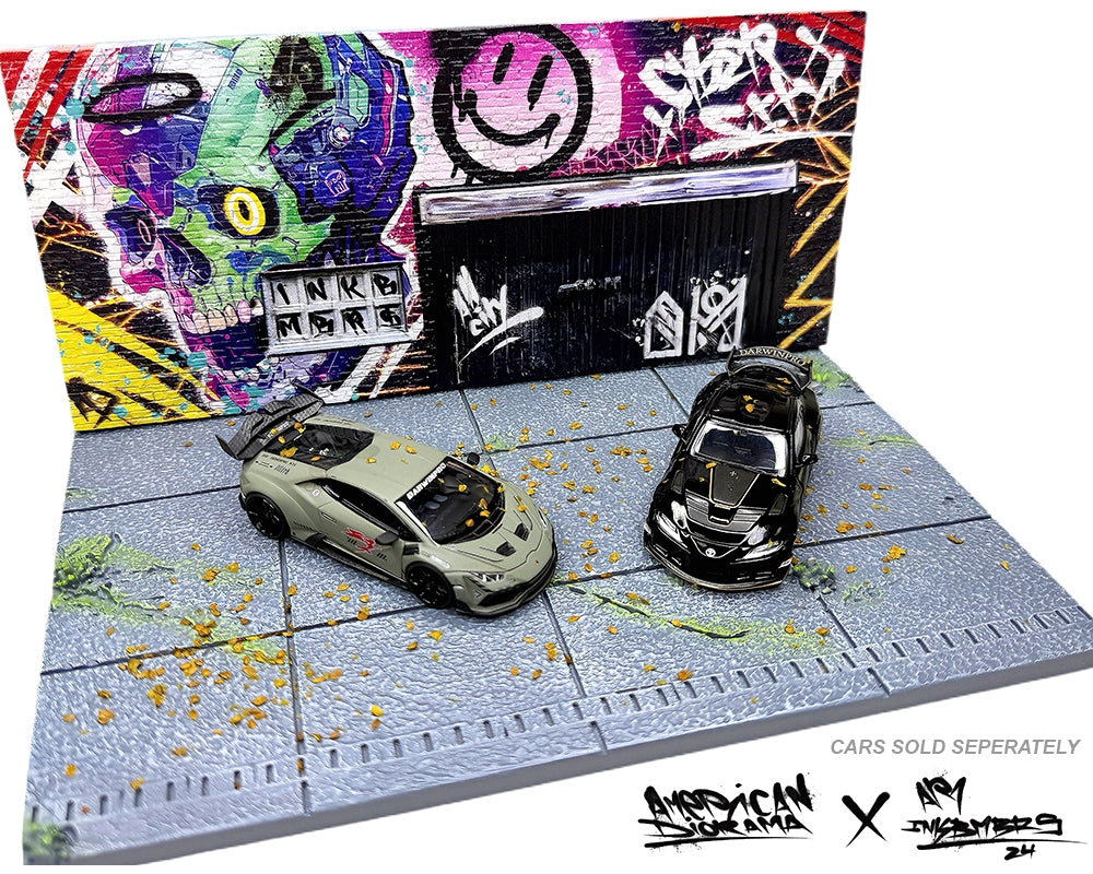 (PRE-ORDER) American Diorama 1:64 MiJo Exclusives LA Street Art Diorama Cyber Punk B – Limited Edition