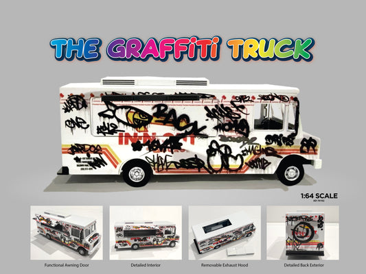 (PRE-ORDER) AMERICAN DIORAMA 1:64 Food Truck series – Graffiti style AD-70102
