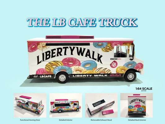 (PRE-ORDER) AMERICAN DIORAMA 1/64 Food Truck series – LB Café AD-70103