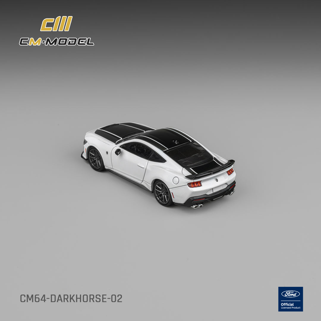 (PRE-ORDER) CM MODEL 1:64 Ford Mustang DarkHorse Oxford White CM64-Darkhorse-02