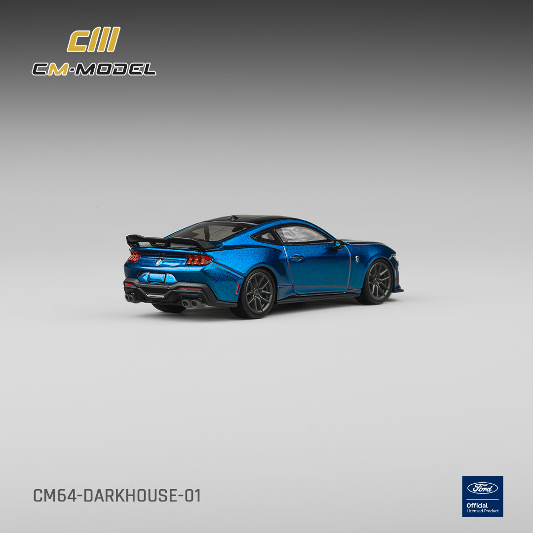 (PRE-ORDER) CM MODEL 1:64 Ford Mustang DarkHorse Blue Ember Metallic CM64-DarkHorse-01