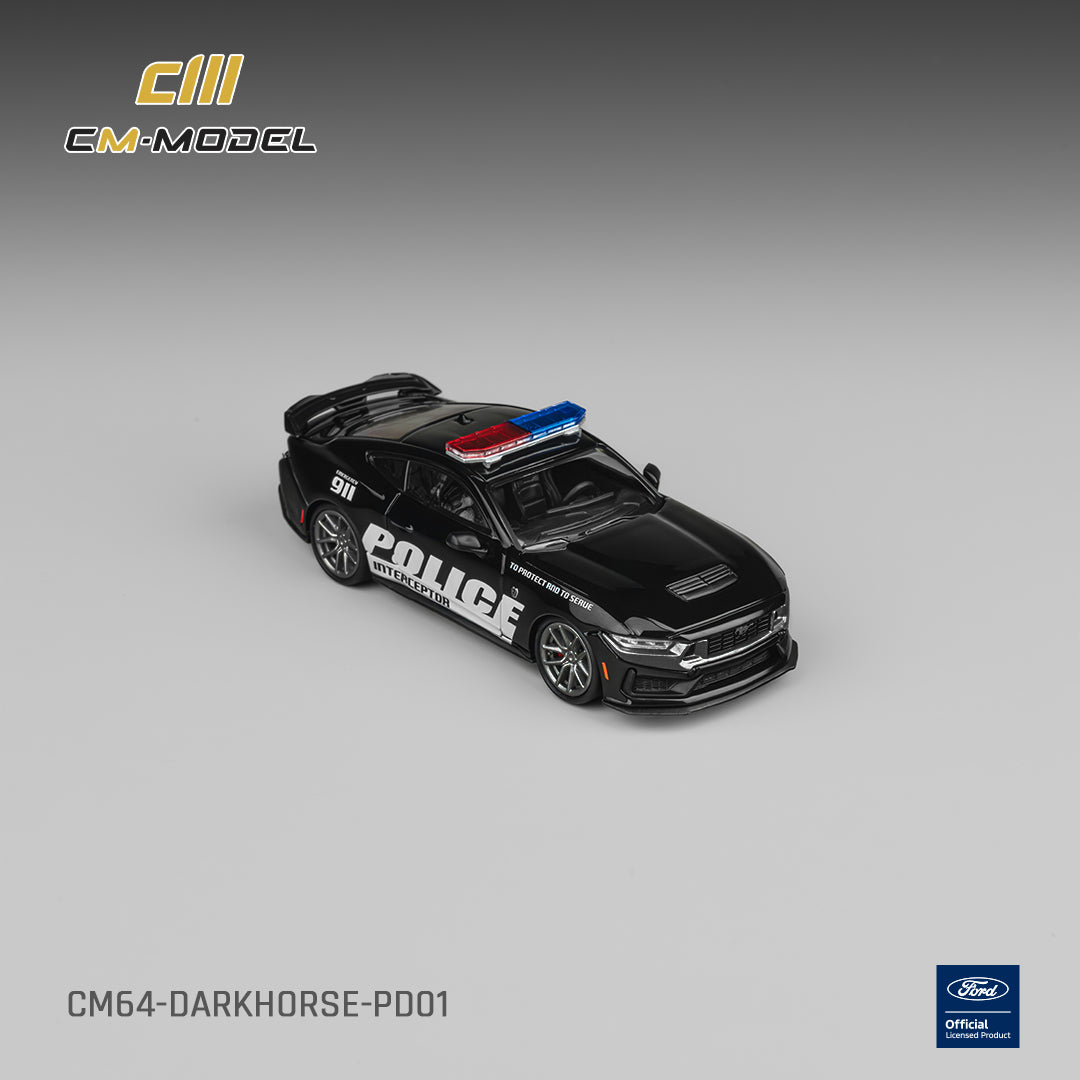 (PRE-ORDER) CM MODEL 1:64 Ford Dark Horse Police Car CM64-DarkHorse-PD01