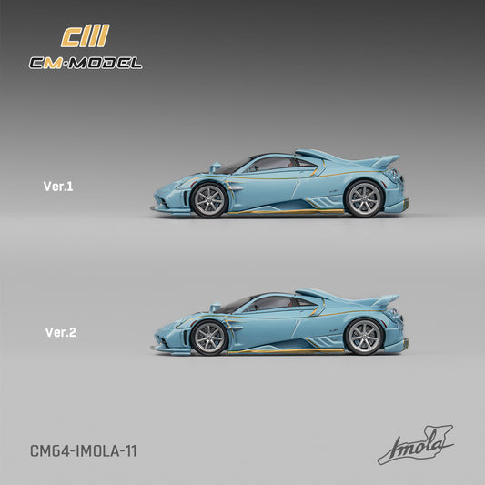 (PRE-ORDER) CM MODEL 1:64 Pagani Imola Azzurro Sardegna CM64-IMOLA-11