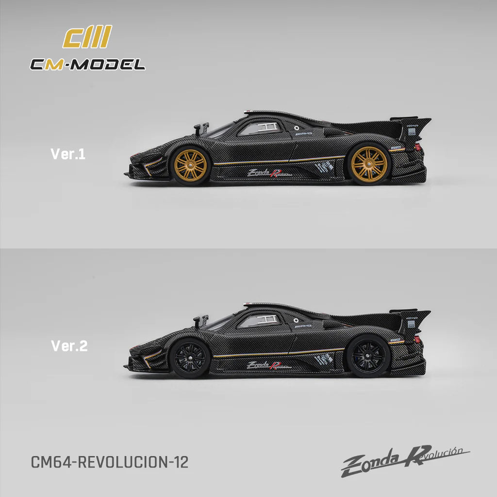 (PRE-ORDER) CM MODEL 1:64 Pagani Zonda Revlucion Drycarbon (Complimentary Nürburgring Lap Time Model-Specific Decal) CM64-Revolucion-12