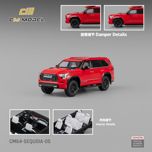 (PRE-ORDER) CM Model 1:64 Toyota Sequoia RED CM64-SEQUOIA-05