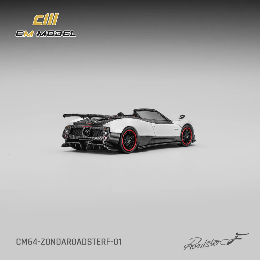 (PRE-ORDER) CM MODEL 1:64 Pagani Zonda F Roadster Pearl White CM64-Zonda Roadster F-01
