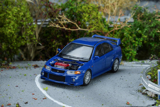 (PRE-ORDER) Motorhelix 1:64 Mitsubishi Lancer EVOLUTION VI GSR Ice Blue M64205