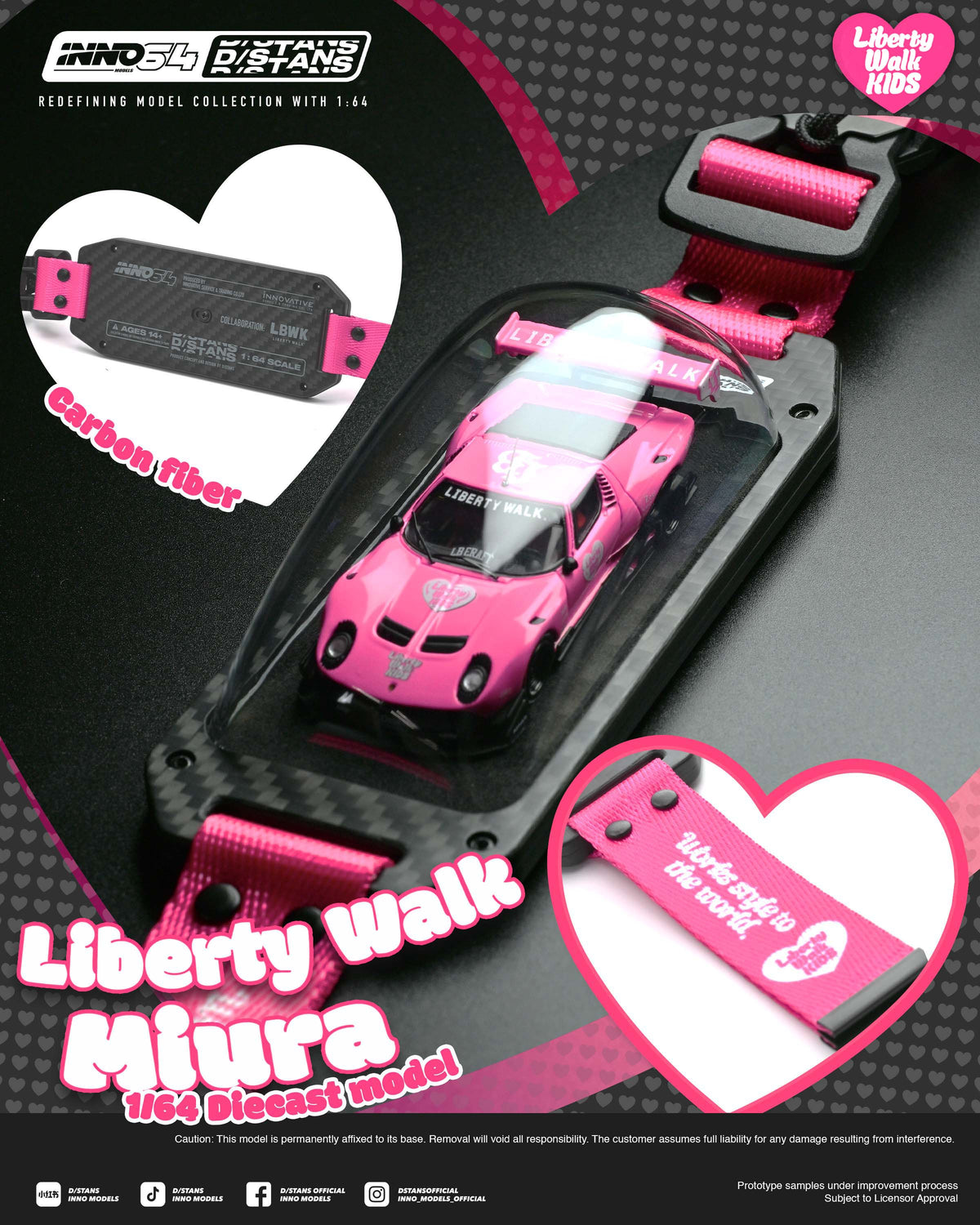 (PRE-ORDER) INNO64 x D/STANS 1:64 LB-Silhouette WORKS Miura GT IN64-DSTANS-LB-MIURA-01 **Chase cars are randomly packed**