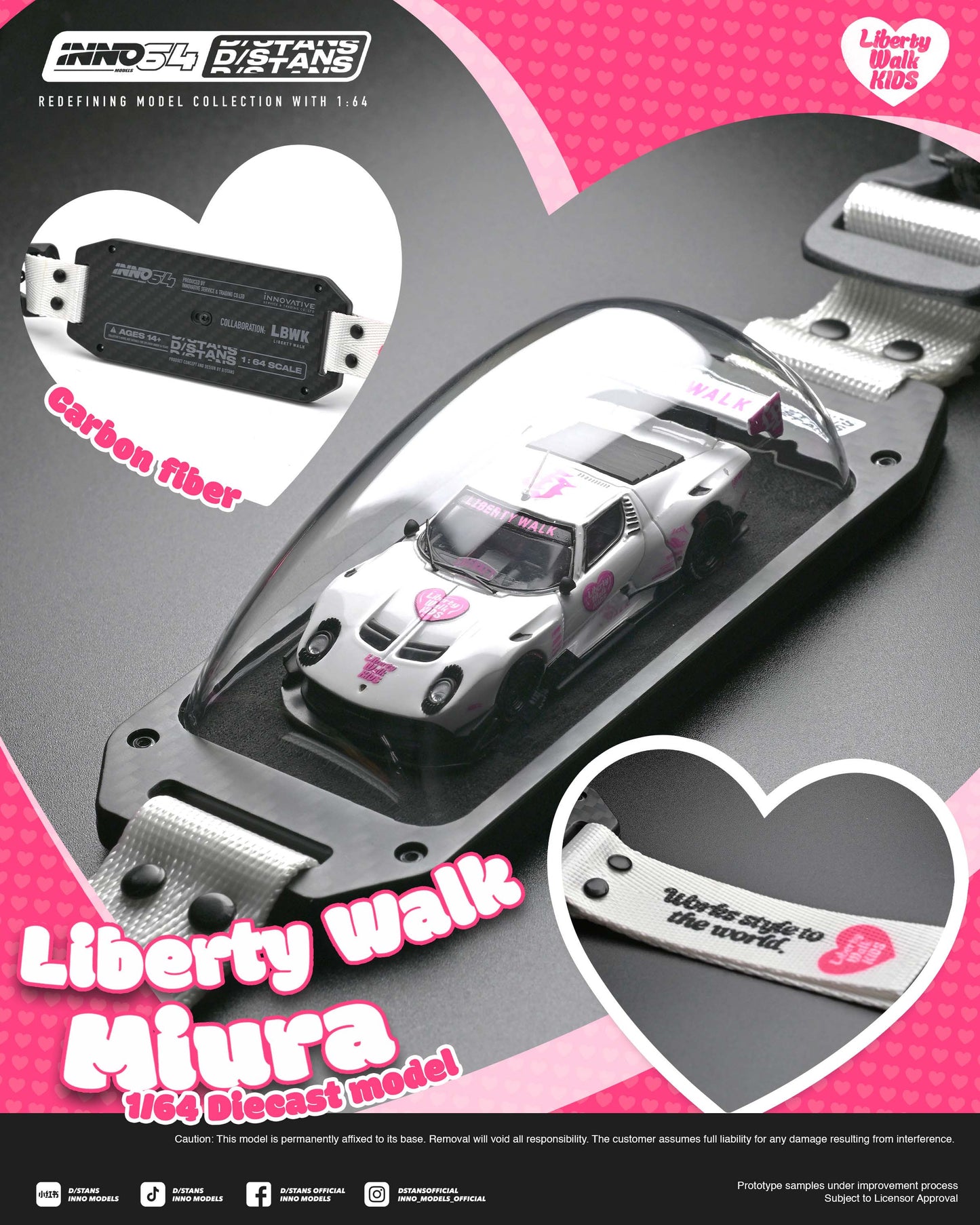 (PRE-ORDER) INNO64 x D/STANS 1:64 LB-Silhouette WORKS Miura GT IN64-DSTANS-LB-MIURA-01 **Chase cars are randomly packed**