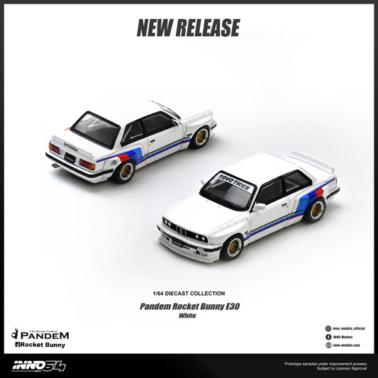 (PRE-ORDER) INNO64 1:64 PANDEM ROCKET BUNNY E30 White IN64-E30P-WHI