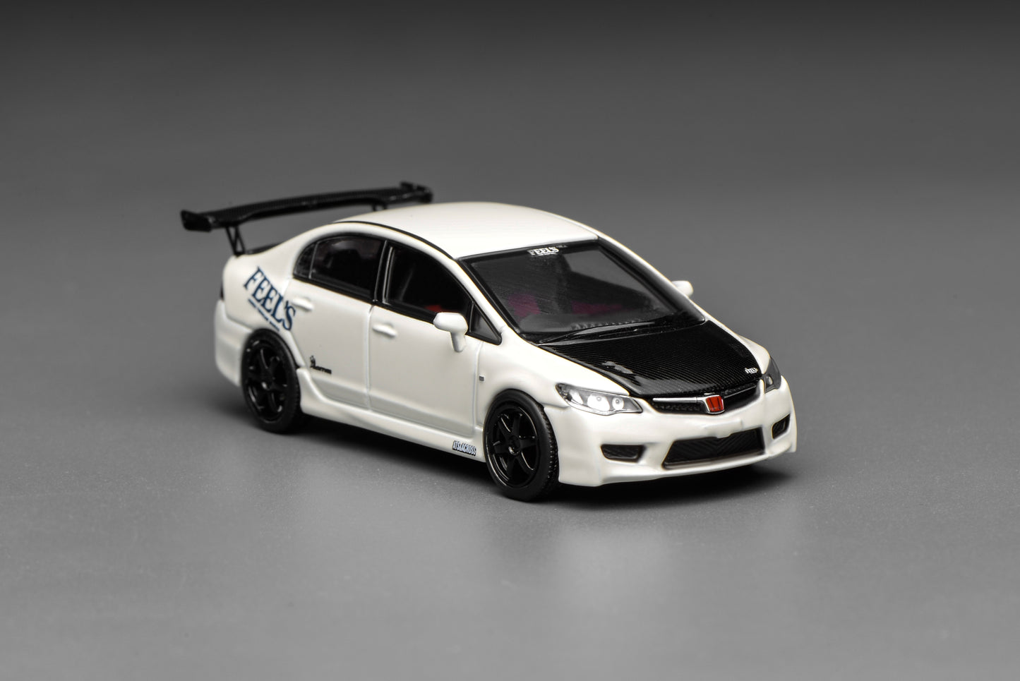 (PRE-ORDER) Motorhelix 1:64 Honda Civic TYPE R (FD2) FEEL'S Livery M65441