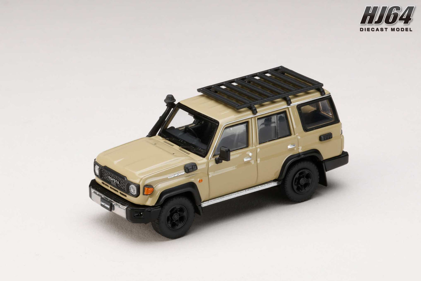 (PRE-ORDER) Hobby Japan 1:64 Toyota LANDCRUISER 70 (GDJ76W) 2023 CUSTOMIZED VERSION - BEIGE HJ642090BE