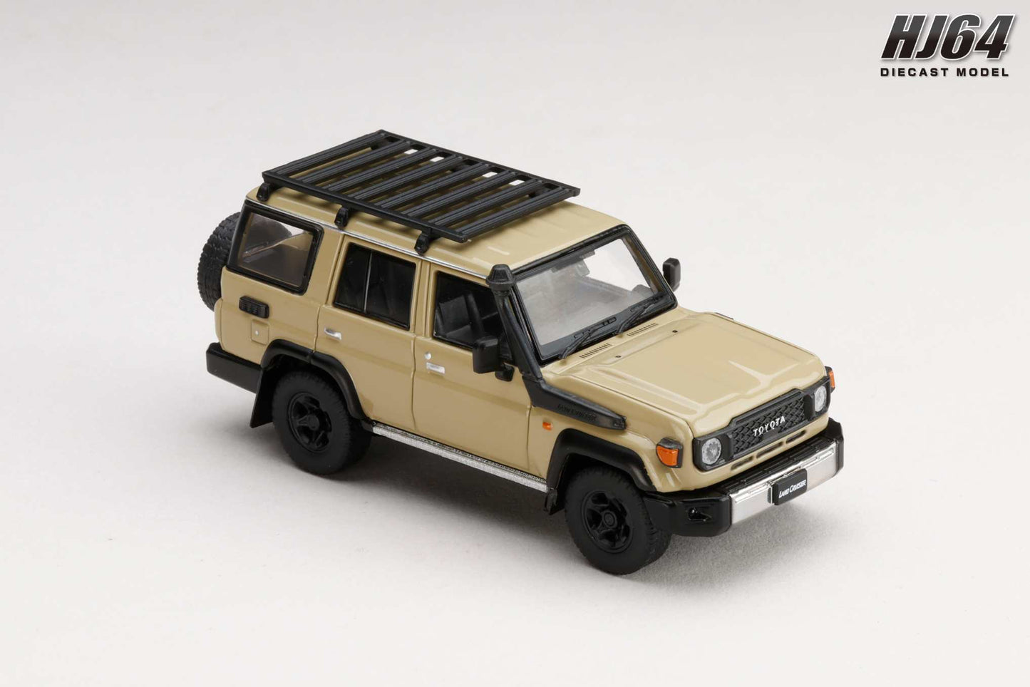 (PRE-ORDER) Hobby Japan 1:64 Toyota LANDCRUISER 70 (GDJ76W) 2023 CUSTOMIZED VERSION - BEIGE HJ642090BE