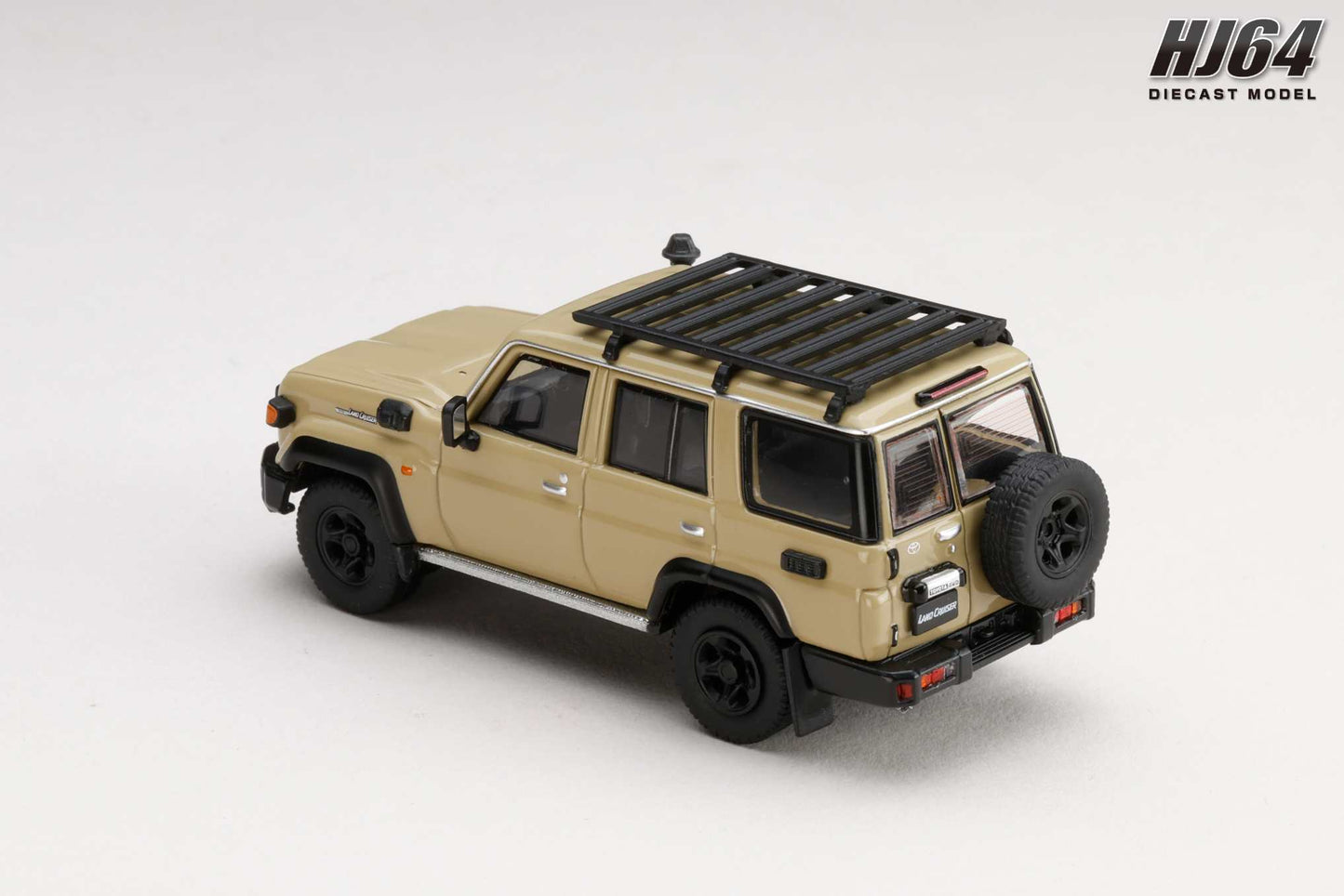 (PRE-ORDER) Hobby Japan 1:64 Toyota LANDCRUISER 70 (GDJ76W) 2023 CUSTOMIZED VERSION - BEIGE HJ642090BE