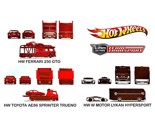 (PRE-ORDER) Hot Wheels 1:64 Premium Car Culture Team Transport 2025 H Case Assortment Factory Sealed Case
