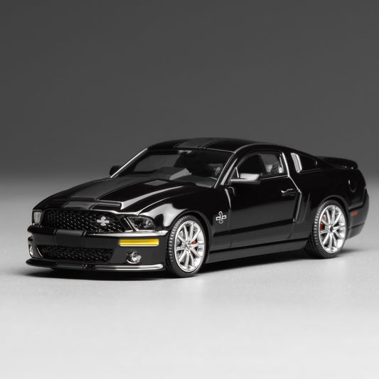 (PRE-ORDER) Motorhelix x Greenlight 1:64 Ford Mustang Shelby GT500 Super Snake 2007 BLACK GL-1251006C