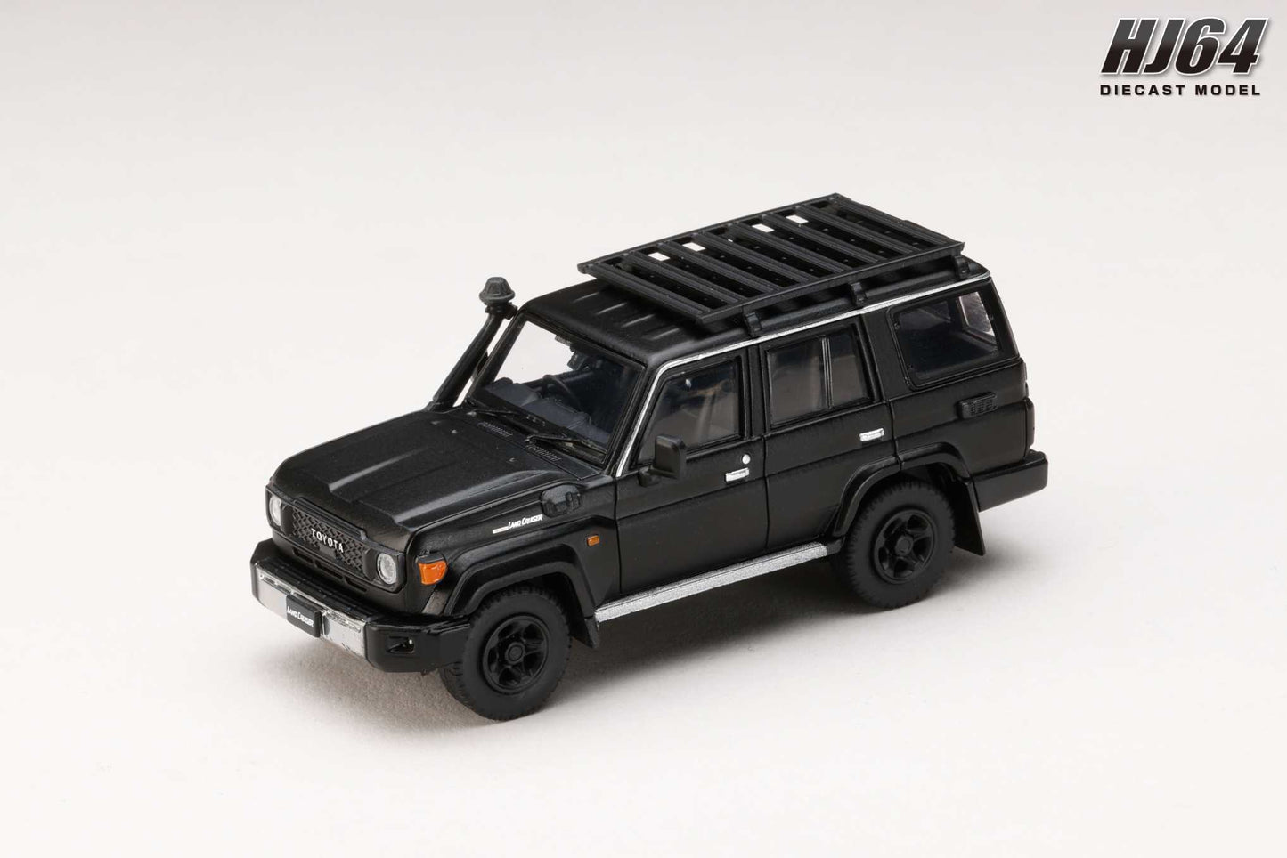 (PRE-ORDER) Hobby Japan 1:64 Toyota LANDCRUISER 70 (GDJ76W) 2023 CUSTOMIZED VERSION - MATTE BLACK HJ642090MBK
