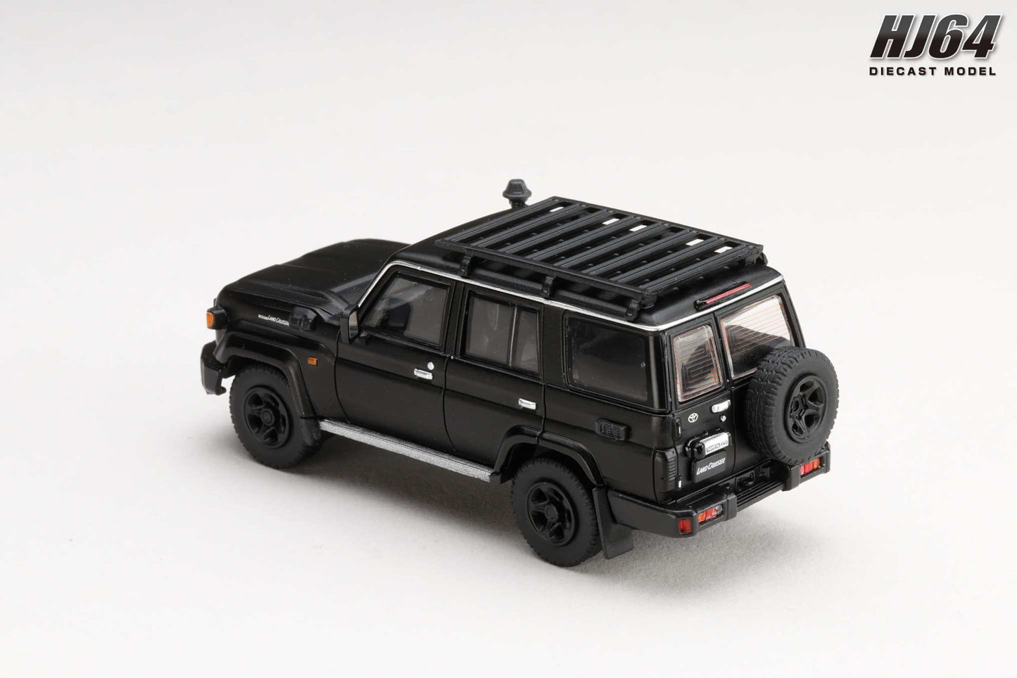 (PRE-ORDER) Hobby Japan 1:64 Toyota LANDCRUISER 70 (GDJ76W) 2023 CUSTOMIZED VERSION - MATTE BLACK HJ642090MBK