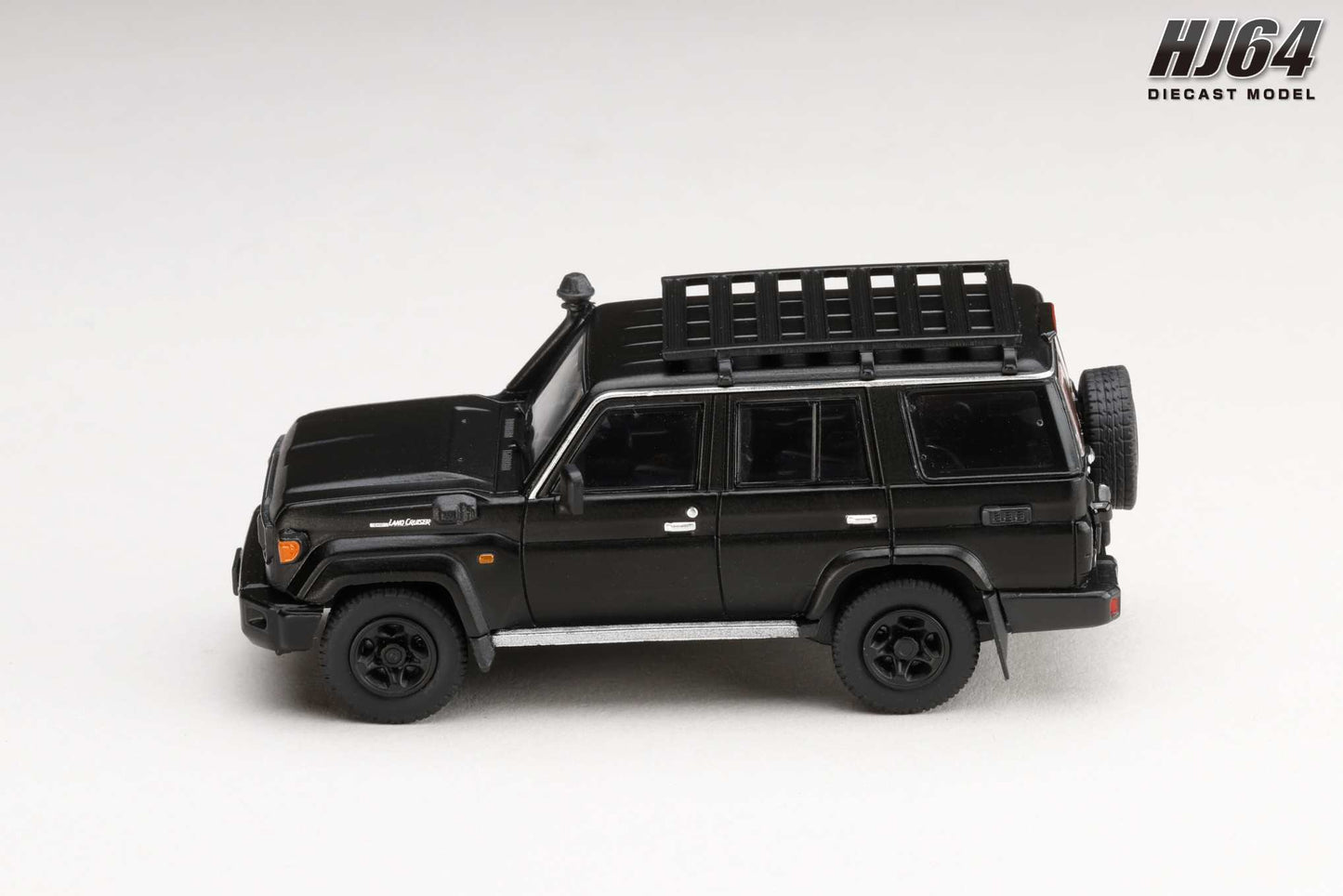 (PRE-ORDER) Hobby Japan 1:64 Toyota LANDCRUISER 70 (GDJ76W) 2023 CUSTOMIZED VERSION - MATTE BLACK HJ642090MBK