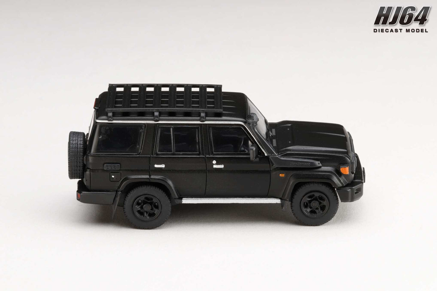 (PRE-ORDER) Hobby Japan 1:64 Toyota LANDCRUISER 70 (GDJ76W) 2023 CUSTOMIZED VERSION - MATTE BLACK HJ642090MBK