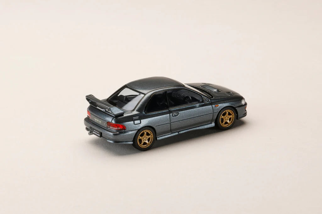 (PRE-ORDER) HOBBY JAPAN JDM64 1:64 Subaru Impreza WRX type R Sti Version with WR Type Front Bumper - COOL GREY HJDM006-21